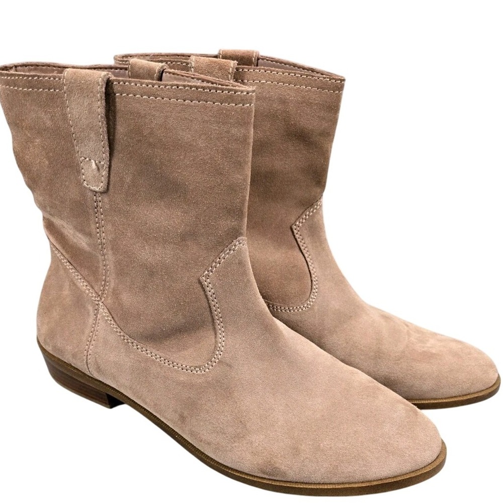 Rebecca Minkoff Chasidy Blush‎ Pink Suede Boots Booties Sz 9.5s